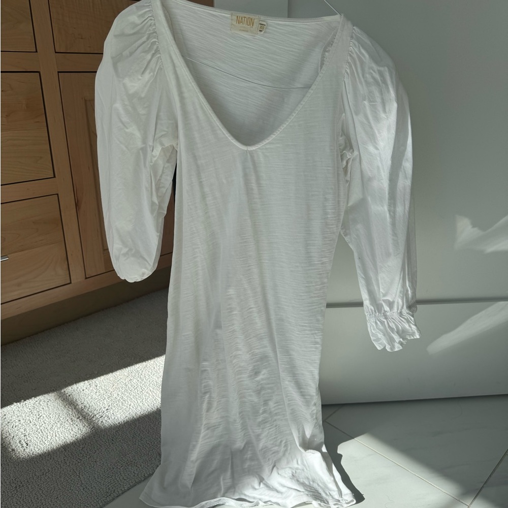 Nation LTD Ivory Long Sleeve Dress